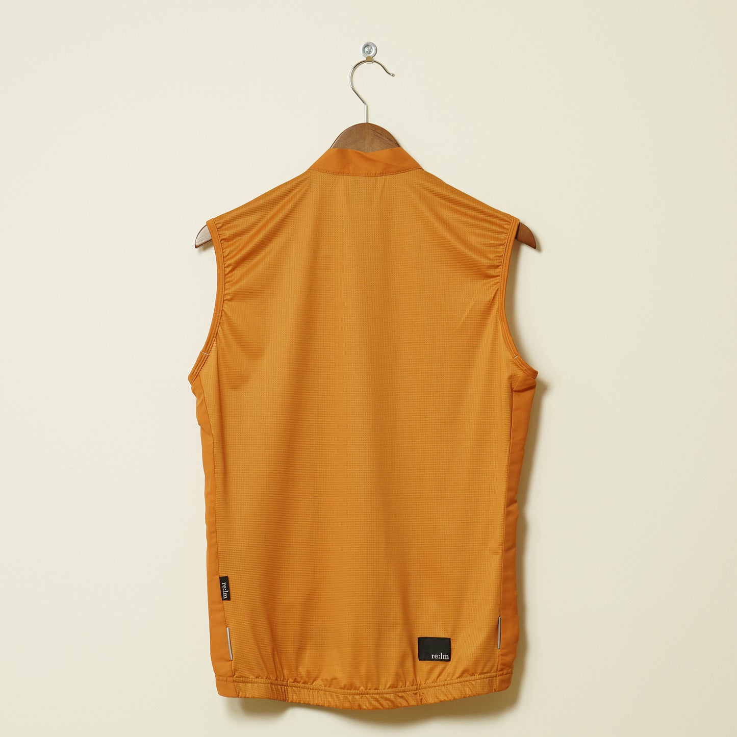 Back of women's sunset cycling gilet