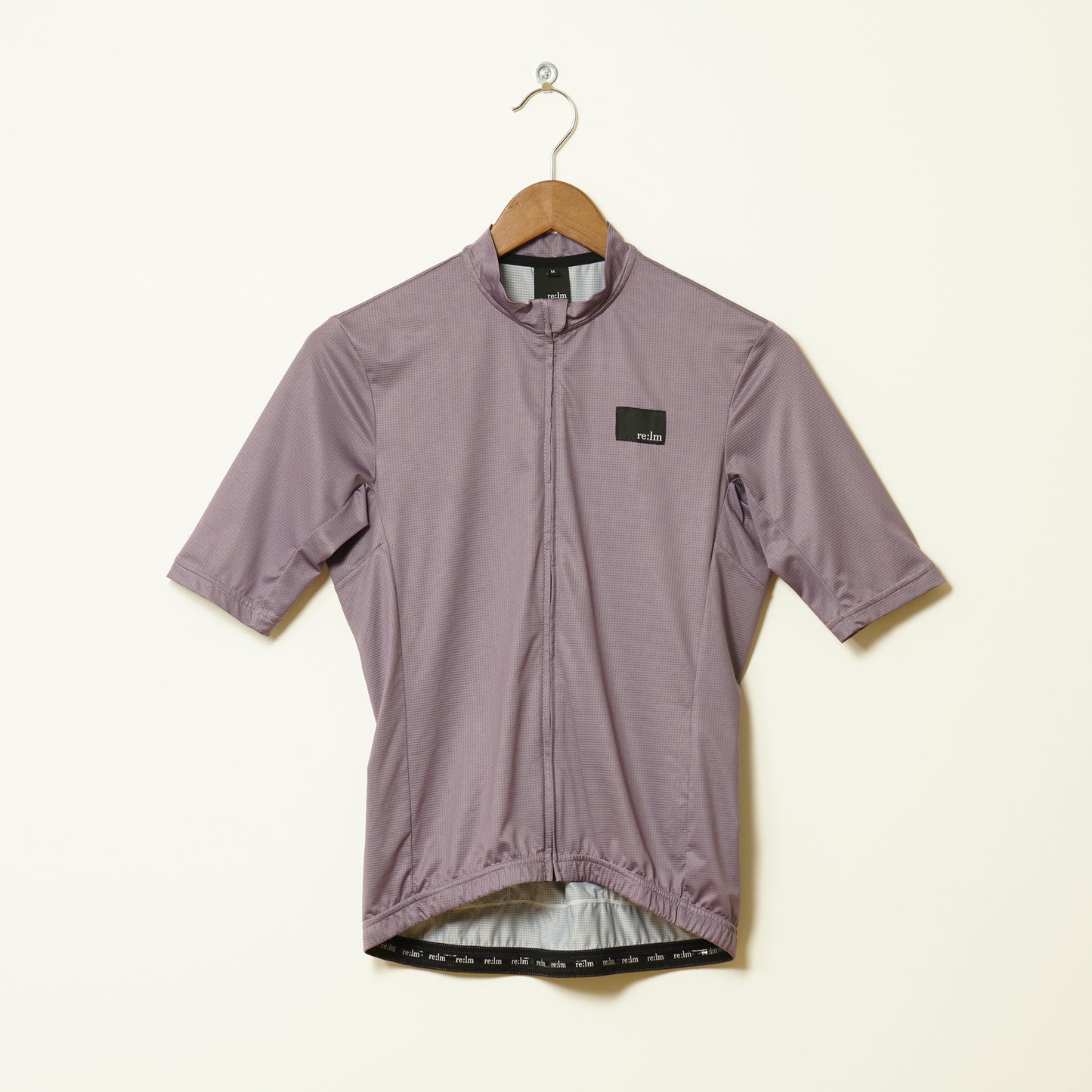 Front of women's grape R-series Relm Cycling jersey